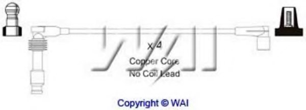 WAIglobal SL652 Ignition Cable Kit